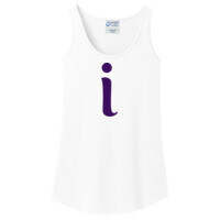 Ladies Cotton Tank Top, Inspire "I"_Purple