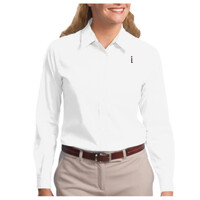 Ladies Long Sleeve Easy Care Shirt, Inspire "I"_Purple