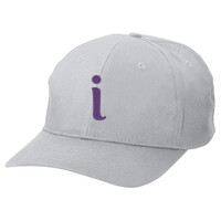 Adult Six Panel Twill Baseball Cap, Inspire "I"_Purple