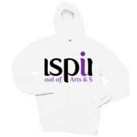 Adult Ultimate Cotton® Pullover Hooded Sweatshirt, Inspire_Black/Purple